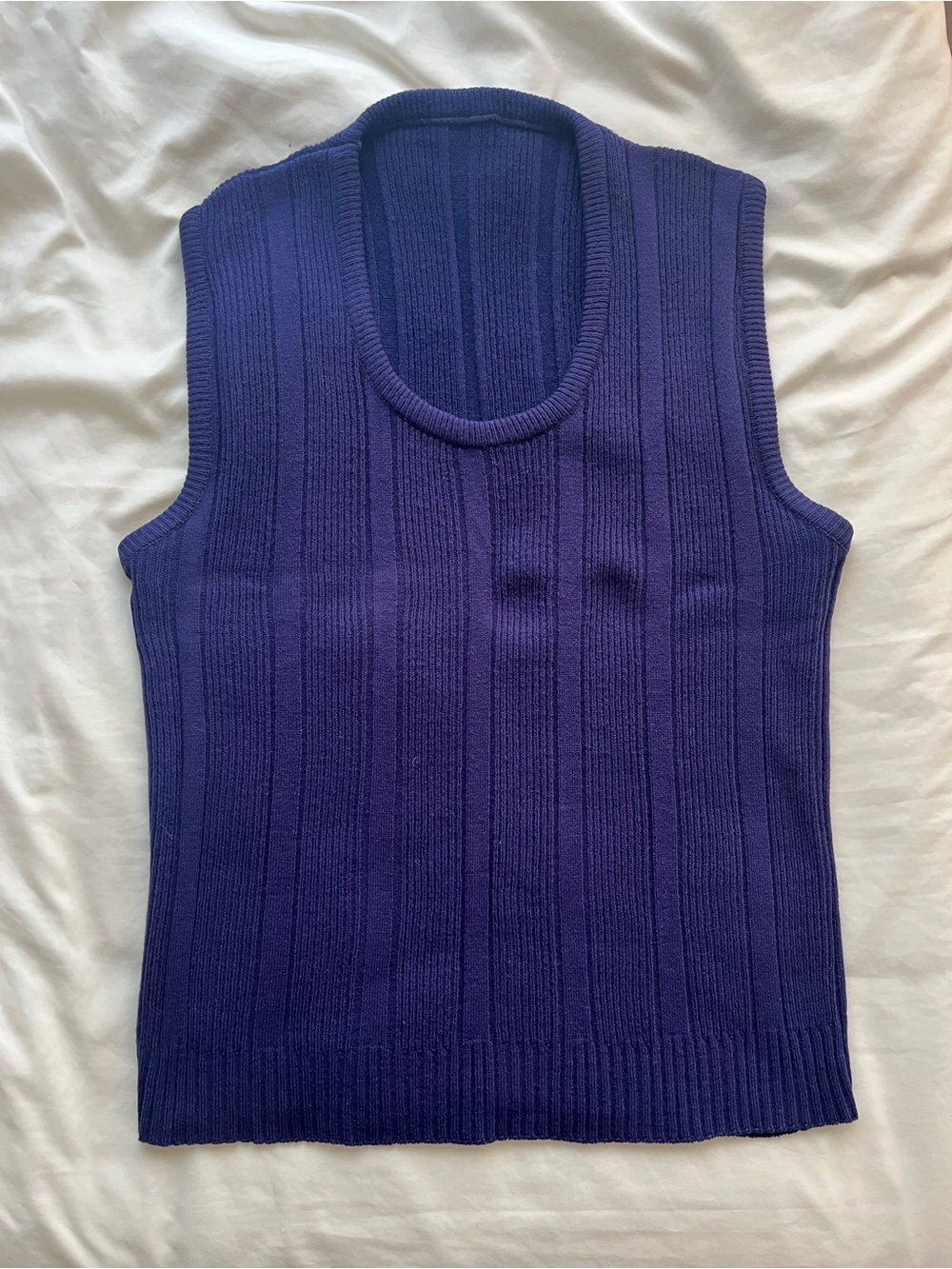 Vintage purple wool sweater vest